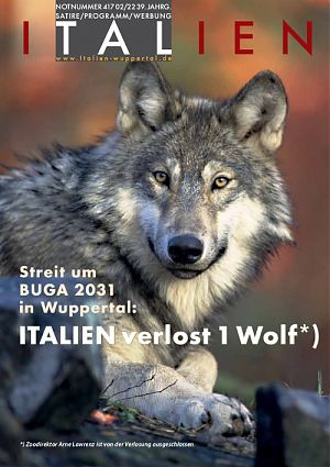 Streit um BUGA Wuppertal 2031: Italien verlost 1 Wolf
